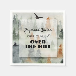 Misty Forest Masculine Geburtstagsparty Napkins Serviette