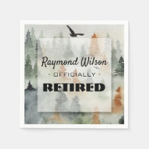 Misty Forest Masculine Party Napkins