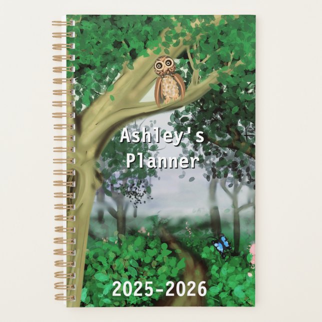 Misty Forest Path Planner Planer (Vorderseite)