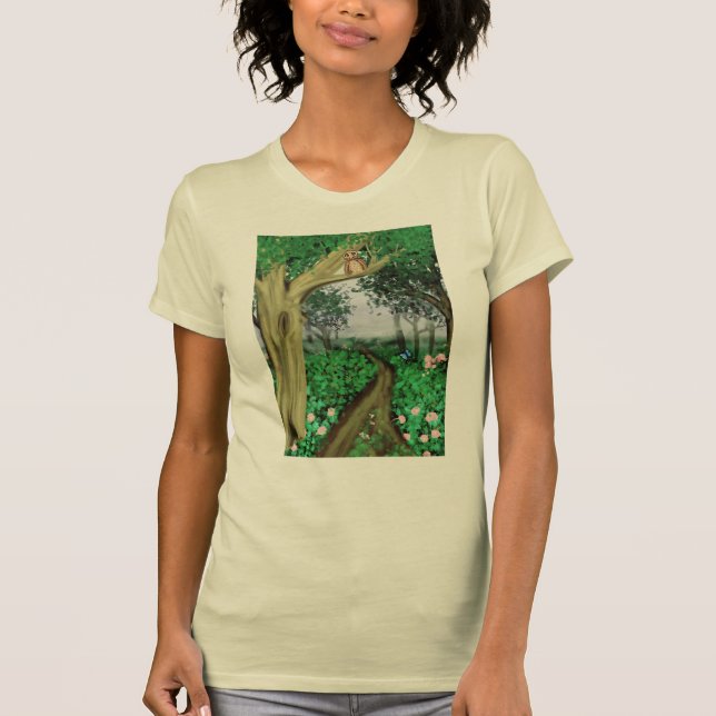 Misty Forest Path T - Shirt (Vorderseite)