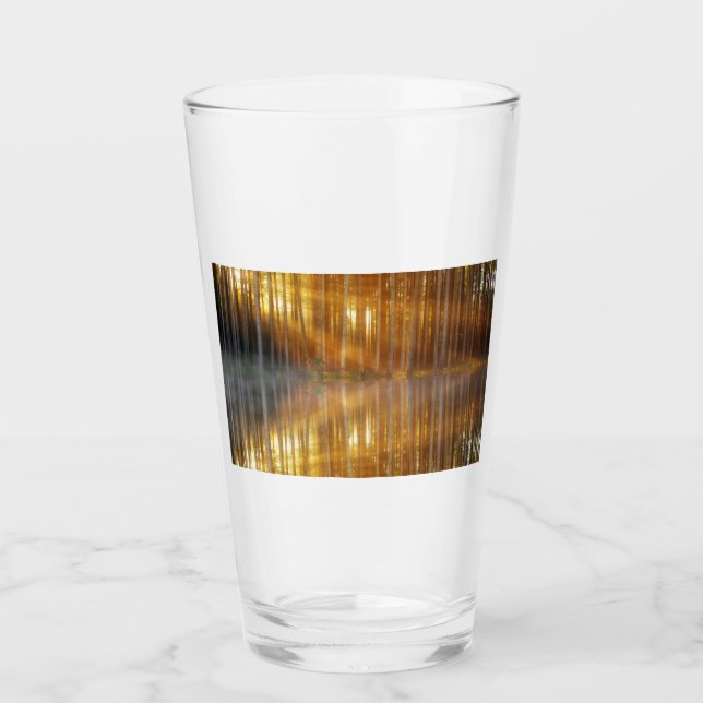 Misty Forest Scene Glas (Vorderseite)