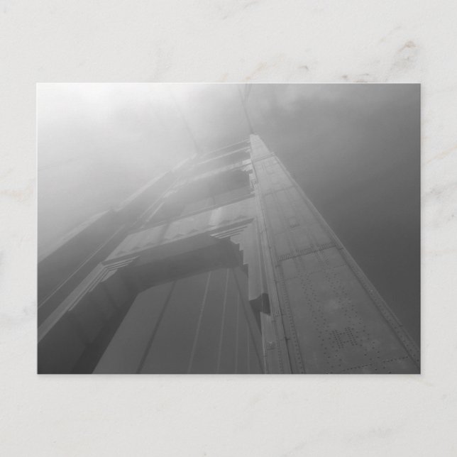 Misty Golden Gate Bridge IV Postkarte (Vorderseite)