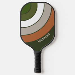 Misty Grove Circle Streifen mit Namen Pickleball Schläger