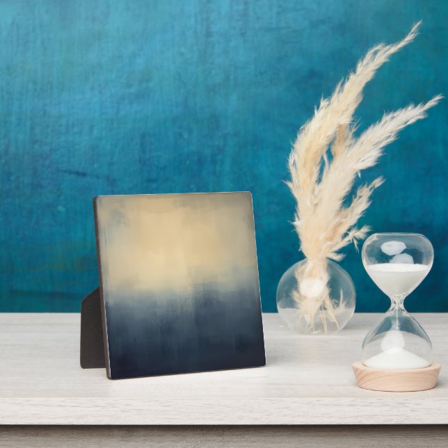 Misty Horizon - Abstraktes Stadtbild Fotoplatte (InSitu)