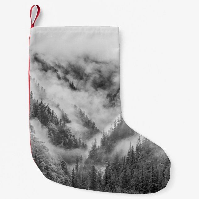 Misty Jiuzhaigou: China des UNESCO-Welterbes. Kleiner Weihnachtsstrumpf (Vorderseite)