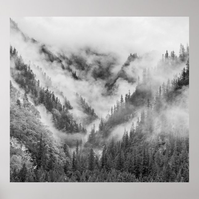 Misty Jiuzhaigou: China des UNESCO-Welterbes. Poster (Vorne)