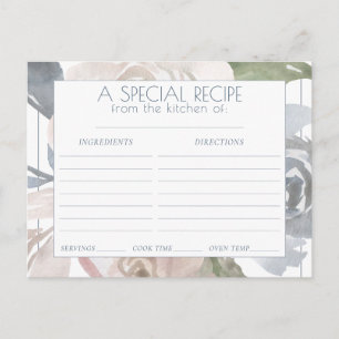 Misty Lake   Schöne weiche, duftende Blumenzitze Postkarte