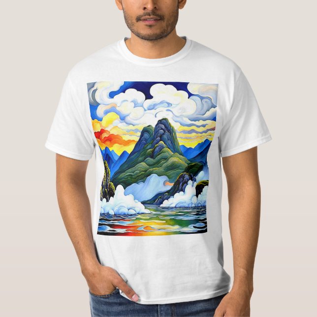 Misty Lake T-Shirt (Vorderseite)