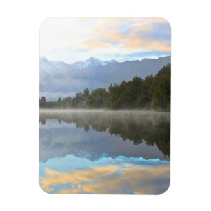 Misty Lake Trees Reflection Ruhige Lage Foto Magnet