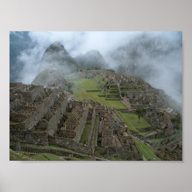 "Misty Machu Picchu" 14x10,5-Poster Poster (Vorne)