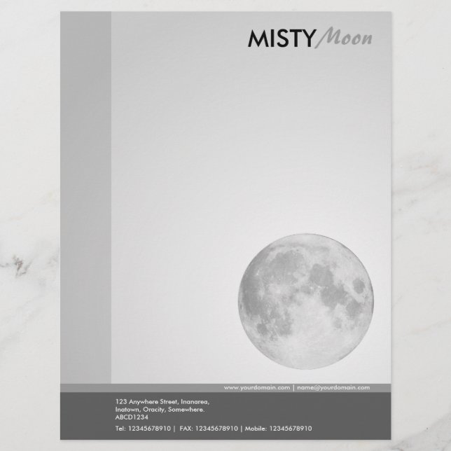 Misty Moon Briefbogen (Vorderseite)