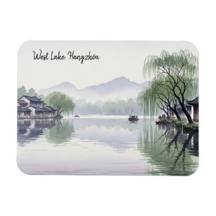 Misty Morning Hangzhou West Lake Hangzhou Magnet