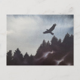 Misty Morning in den Bergen Postkarte