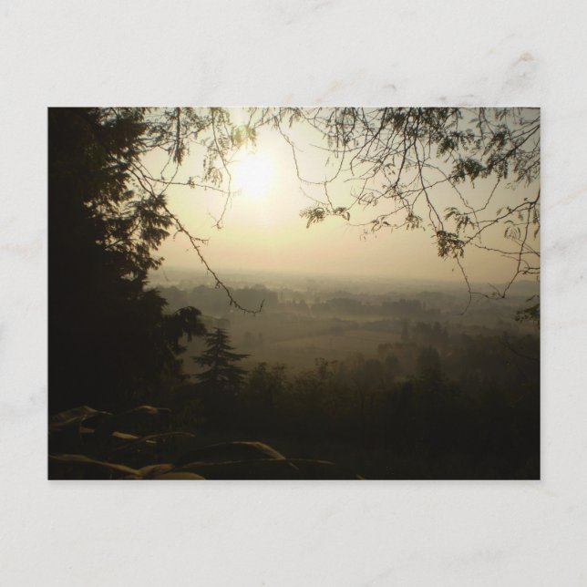 Misty Morning in Vicenza Postkarte (Vorderseite)