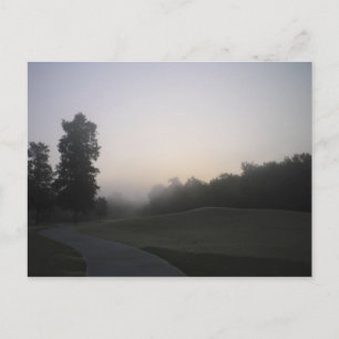 Misty Morning Path Postkarte