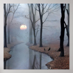 Misty Morning Poster