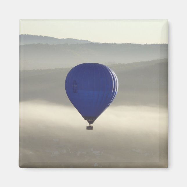 Misty Morning Square Magnet (Vorne)