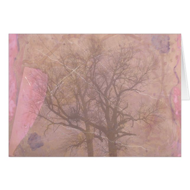 Misty Morning Trees Digitale Kunst (Vorderseite (Horizontal))