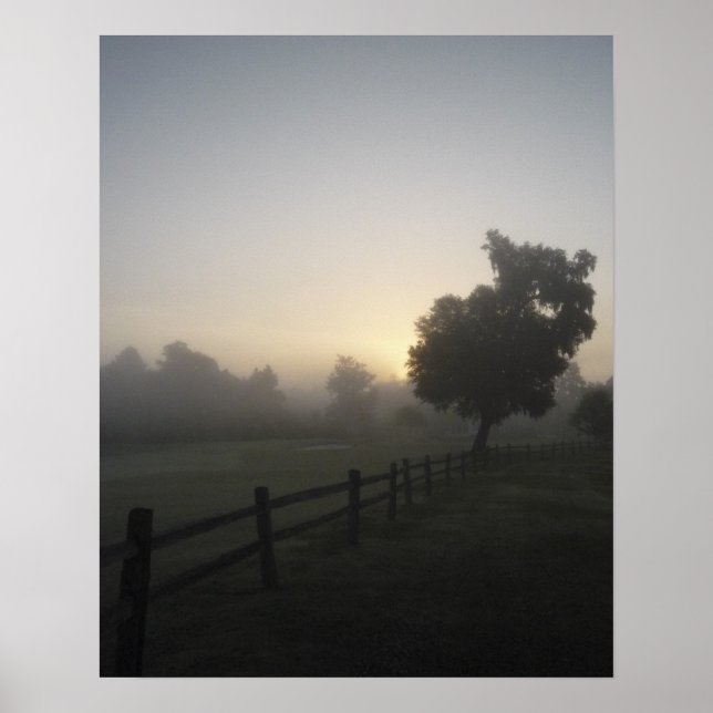 Misty Morning View Poster (Vorne)