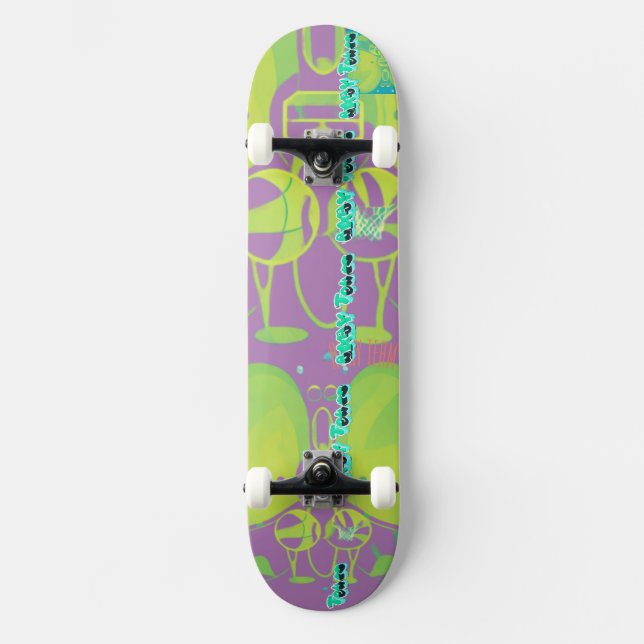 Misty Mountain Basketball Club "Away Team" Skateboard (Vorderseite)