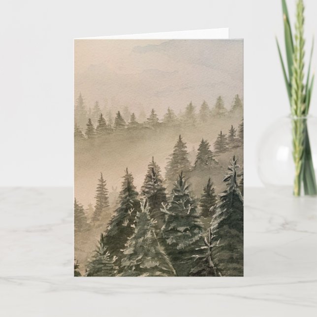 Misty Mountain Note Card (Vorderseite)