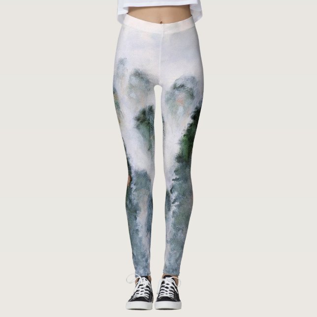 Misty Mountain Peaks Rocks Ruhe Ruhe Leggings (Vorderseite)