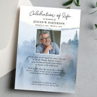 Misty Mountain Pine Tree Celebration of Life Foto