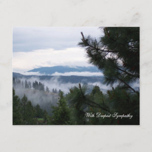Misty Mountain Sympathy Card Karte