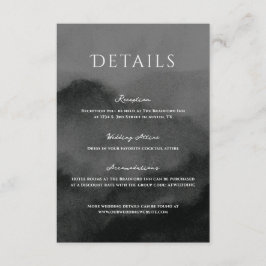 Misty Mountain Watercolor Wedding Begleitkarte
