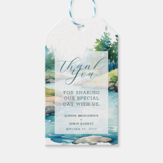Misty Mountain Wedding Geschenkanhänger