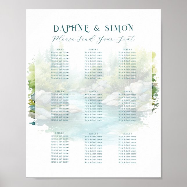 Misty Mountain Wedding Poster (Vorne)