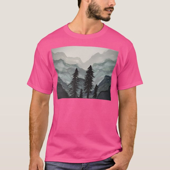 Misty Mountains Long T-Shirt (Vorderseite)