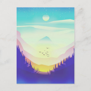 Misty Mountains Postkarte