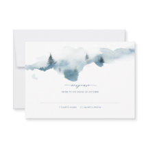 Misty Mountains Wedding RSVP Response