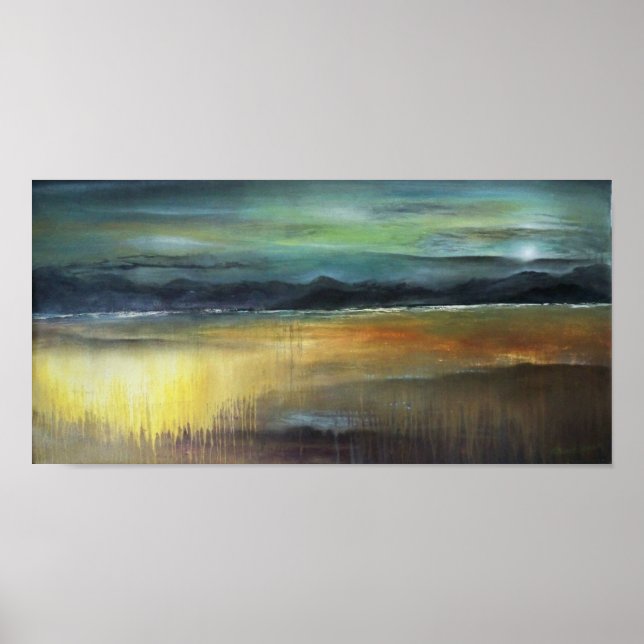 Misty Mountainscape Poster (Vorne)