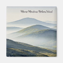 Misty Mourne Mountains Nordirland Travel Magnet