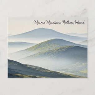 Misty Mourne Mountains Nordirland Travel Postkarte