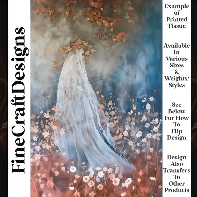 Misty Mystical Ethereal Goddess Ghost T4 Decoupage Seidenpapier (Von Creator hochgeladen)