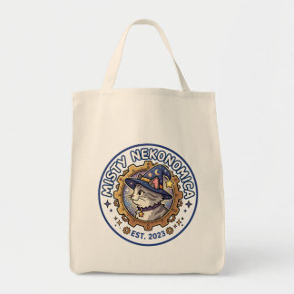MISTY NEKONOMICA Steampunk Cat Wizard Canvas Tote Tragetasche