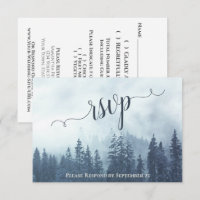 Misty Pines Rustikaler Blauwald Hochzeit im Freien