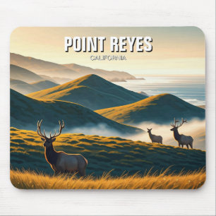 Misty Point Reyes National Seashore Elch Mousepad