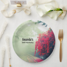 Misty Railroad Tracks Landschaftliches Foto Geburt