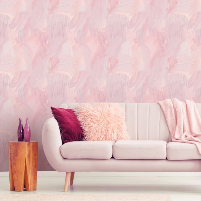 Misty Rose Abstrakt Brush Strokes Tapete (Von Creator hochgeladen)