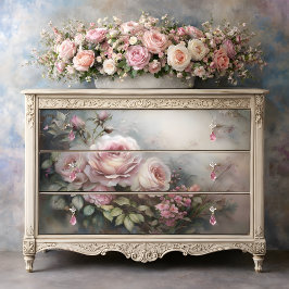 Misty Rose Dawn Decoupage Seidenpapier