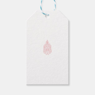 Misty Rose, flush Mahogany, dekoratives Design Geschenkanhänger