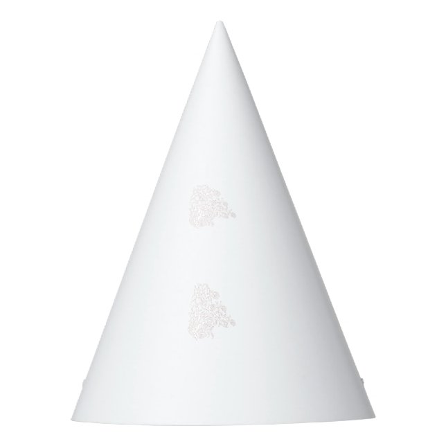 Misty Rose, flush Mahogany, dekoratives Design Partyhütchen (Vorderseite)