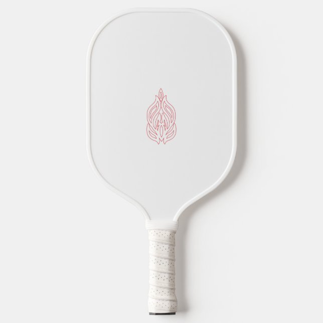 Misty Rose, flush Mahogany, dekoratives Design Pickleball Schläger (Vorderseite)