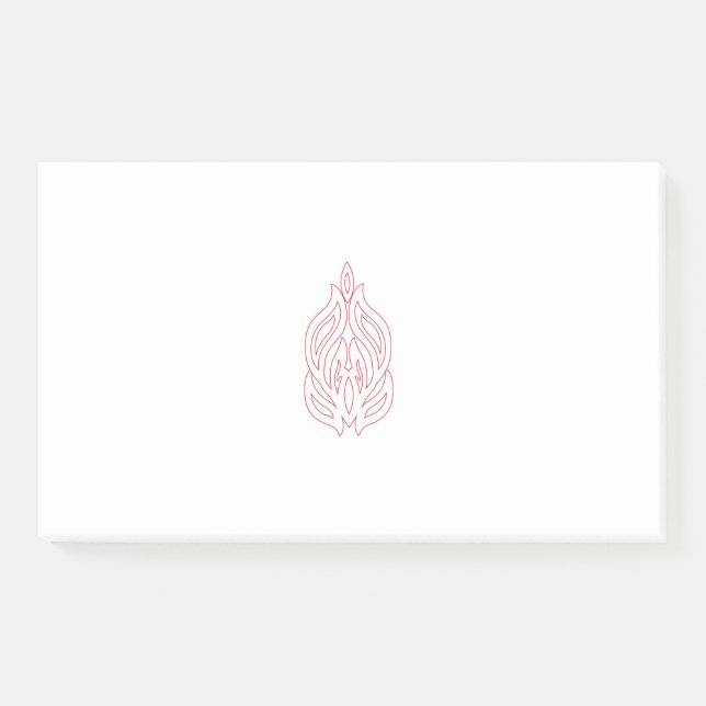 Misty Rose, flush Mahogany, dekoratives Design Post-it Klebezettel (Vorderseite)