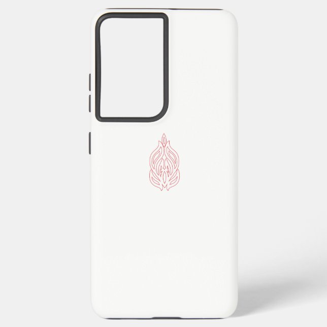 Misty Rose, flush Mahogany, dekoratives Design Samsung Galaxy Hülle (Rückseite)