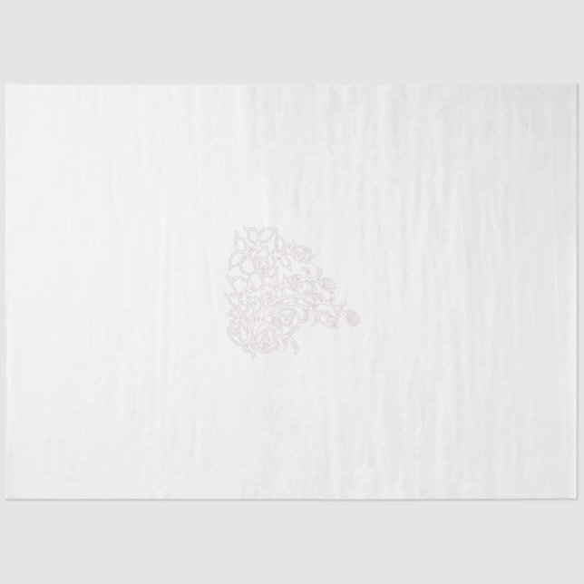 Misty Rose, flush Mahogany, dekoratives Design Seidenpapier (Vorderseite)